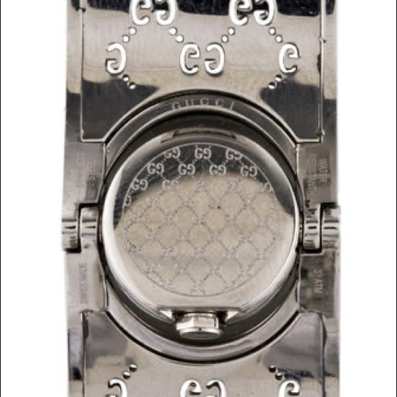 GUCCI TWIRL WATCH W DIAMOND BEZEL GUCCISMA THROUGHOUT BANGLE X WATCH DIAMOND NWB - Picture 6 of 9